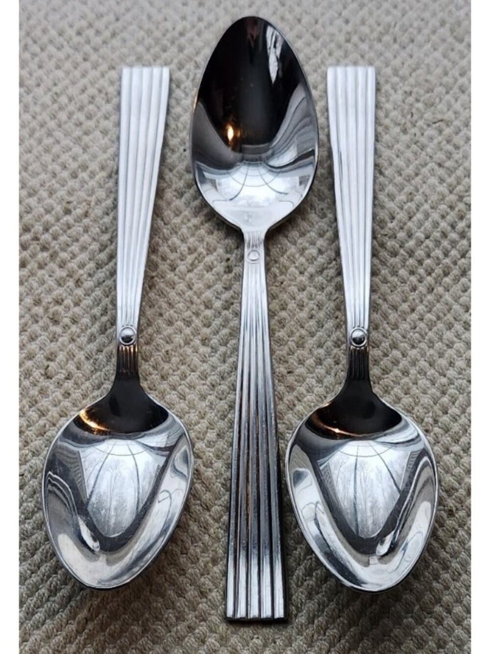 Cuisinart Flatware 1999 OAKMONT Pattern 18/10 Stainless Table Soup Place Spoons